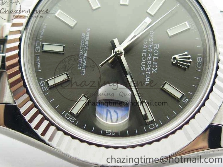A3235 Bracelet Jubilee 228238 1:1 Stick Noob DateJust SS On Edition Gray Markers Dial Best 0304